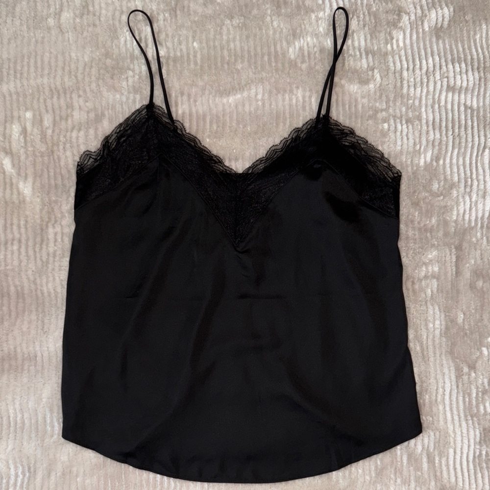 Express Black Camisole with Lace Detail